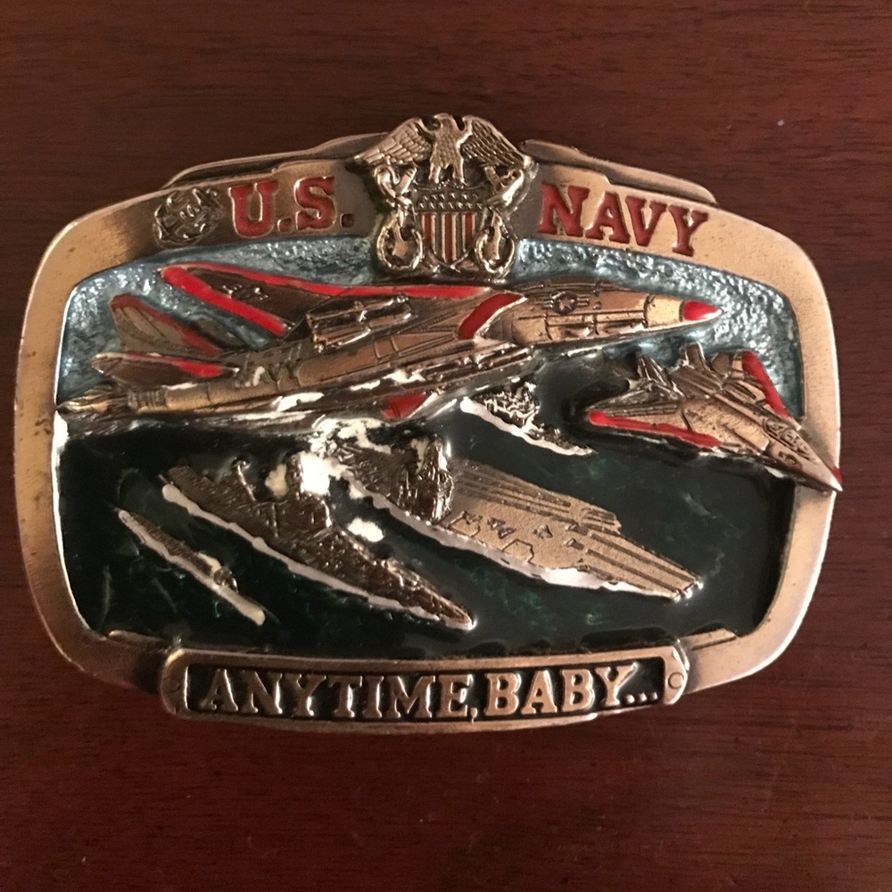 Navy 1983 belt buckle